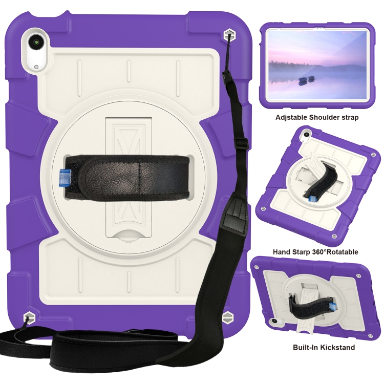 For iPad 10th Gen 10.9 2022 Silicone Hybrid PC Shockproof Tablet Case with Shoulder Strap(Catharanthus Roseus)
For iPad 10th Gen 10.9 2022 Silicone Hybrid PC Shockproof Tablet Case with Shoulder Strap(Catharanthus Roseus)