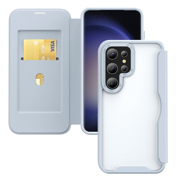 For Samsung Galaxy S23 Ultra 5G RFID Blocking Adsorption Flip Leather Phone Case(Blue) 
For Samsung Galaxy S23 Ultra 5G RFID Blocking Adsorption Flip Leather Phone Case(Blue)