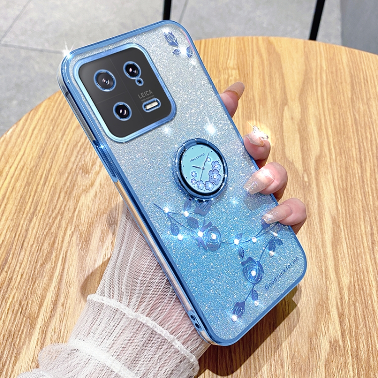 For Xiaomi 13 Gradient Glitter Immortal Flower Ring All-inclusive Phone Case(Blue)
For Xiaomi 13 Gradient Glitter Immortal Flower Ring All-inclusive Phone Case(Blue)