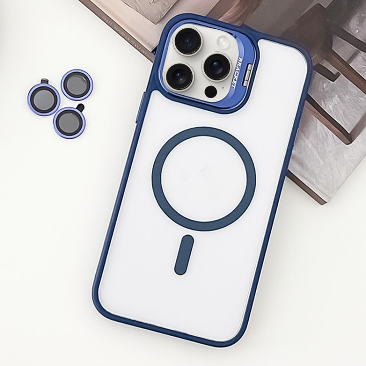 For iPhone 15 Pro Max MagSafe Acrylic Hybrid TPU Holder Phone Case with Lens film(Deep Blue)
For iPhone 15 Pro Max MagSafe Acrylic Hybrid TPU Holder Phone Case with Lens film(Deep Blue)