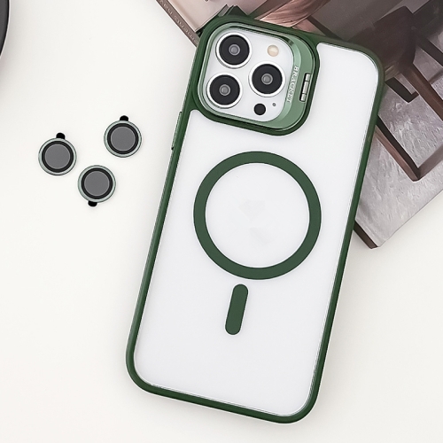 For iPhone 14 Pro MagSafe Acrylic Hybrid TPU Holder Phone Case with Lens film(Green)
For iPhone 14 Pro MagSafe Acrylic Hybrid TPU Holder Phone Case with Lens film(Green)