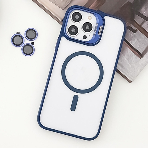 For iPhone 13 Pro Max MagSafe Acrylic Hybrid TPU Holder Phone Case with Lens film(Deep Blue)
For iPhone 13 Pro Max MagSafe Acrylic Hybrid TPU Holder Phone Case with Lens film(Deep Blue)