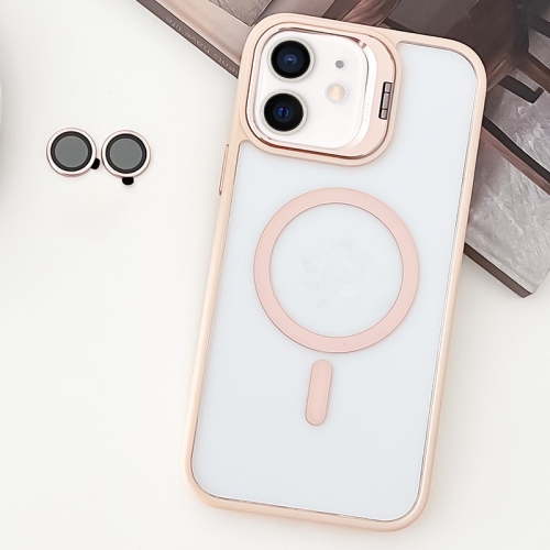 For iPhone 11 MagSafe Acrylic Hybrid TPU Holder Phone Case with Lens film(Pink)
For iPhone 11 MagSafe Acrylic Hybrid TPU Holder Phone Case with Lens film(Pink)