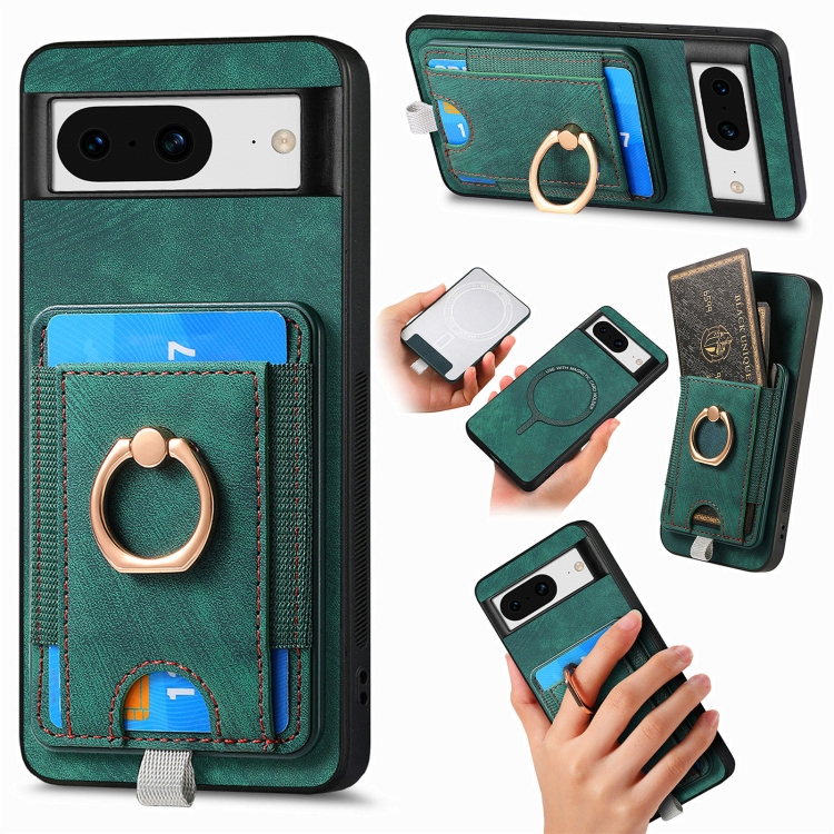 For Google Pixel 8 Retro Splitable Magnetic Card Bag Leather Phone Case(Green)
For Google Pixel 8 Retro Splitable Magnetic Card Bag Leather Phone Case(Green)
