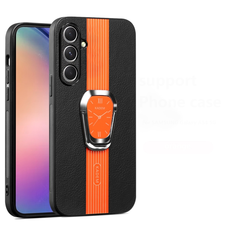 For Samsung Galaxy A54 Magnetic Litchi Leather Back Phone Case with Holder(Orange)
For Samsung Galaxy A54 Magnetic Litchi Leather Back Phone Case with Holder(Orange)