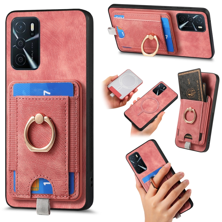 For OPPO Reno9 5G Retro Splitable Magnetic Card Bag Leather Phone Case(Pink)
For OPPO Reno9 5G Retro Splitable Magnetic Card Bag Leather Phone Case(Pink)