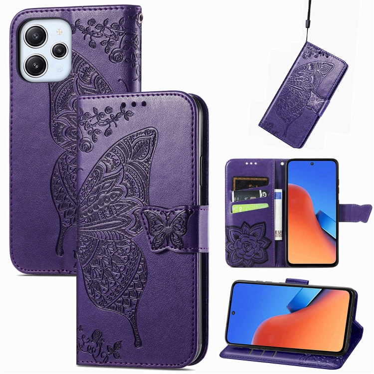 For Xiaomi Redmi 12 5G Butterfly Love Flower Embossed Leather Phone Case(Purple)
For Xiaomi Redmi 12 5G Butterfly Love Flower Embossed Leather Phone Case(Purple)