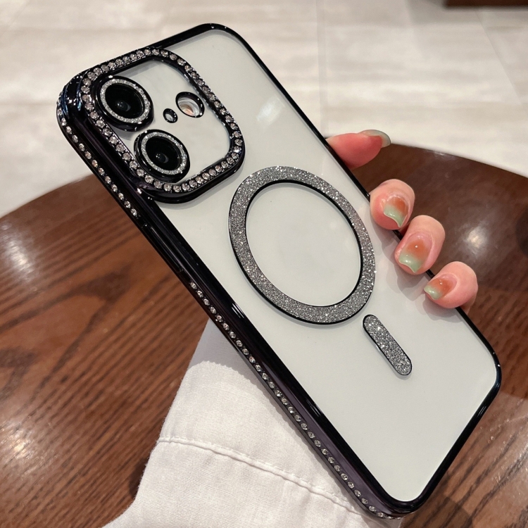 For iPhone 16 Diamond Plated MagSafe TPU Phone Case(Black)
For iPhone 16 Diamond Plated MagSafe TPU Phone Case(Black)