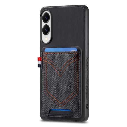 For Samsung Galaxy S25 Edge 5G Denim Texture Leather Skin Phone Case with Card Slot(Black)
For Samsung Galaxy S25 Edge 5G Denim Texture Leather Skin Phone Case with Card Slot(Black)