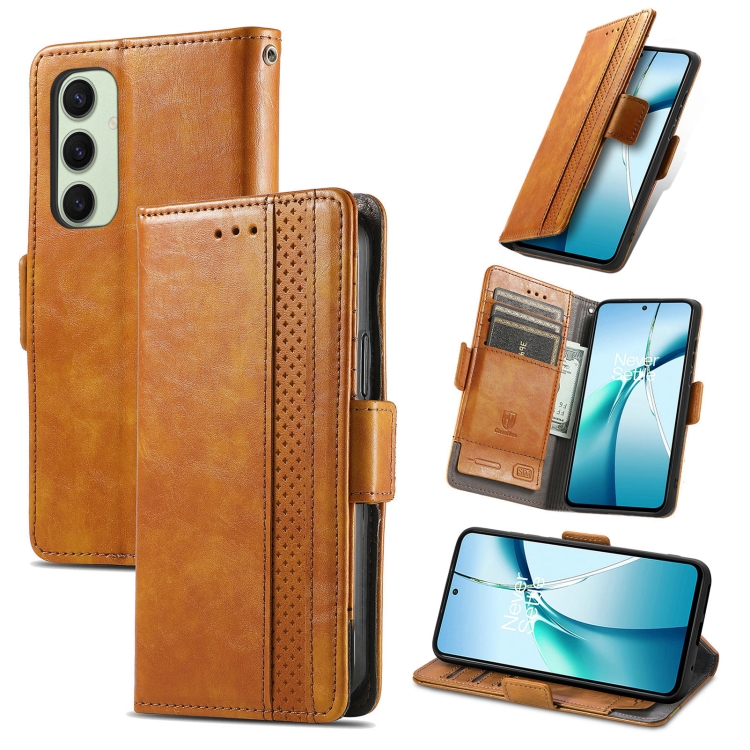 For Samsung Galaxy S24 FE 5G CaseNeo Splicing Dual Magnetic Buckle Leather Phone Case(Khaki)
For Samsung Galaxy S24 FE 5G CaseNeo Splicing Dual Magnetic Buckle Leather Phone Case(Khaki)