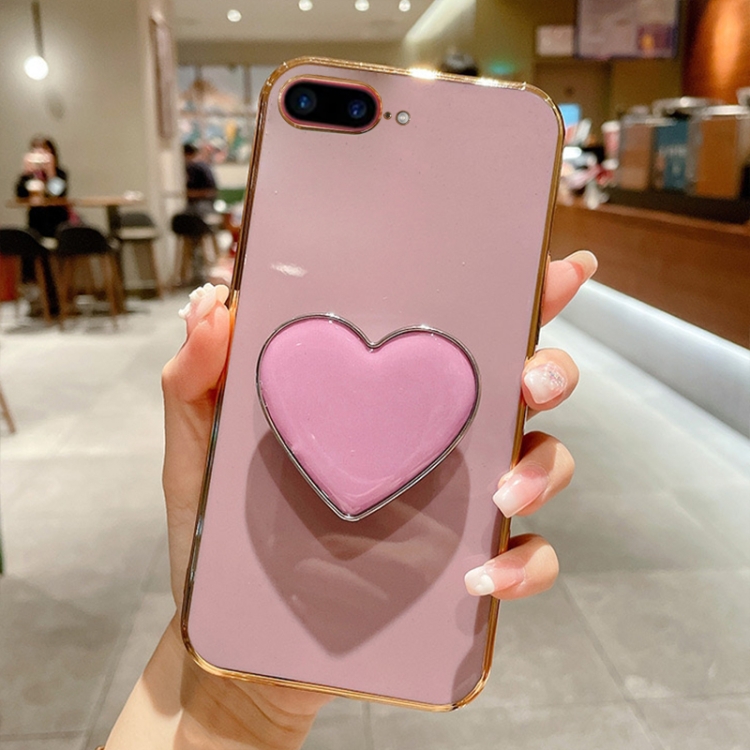 For iPhone 7 Plus / 8 Plus Electroplating Love Heart Holder TPU Phone Case(Purple)
For iPhone 7 Plus / 8 Plus Electroplating Love Heart Holder TPU Phone Case(Purple)