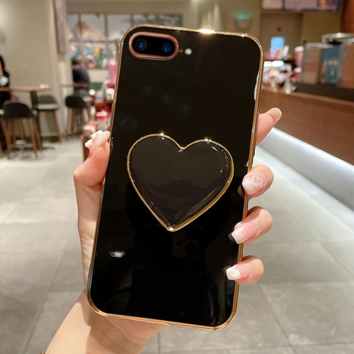 For iPhone 7 Plus / 8 Plus Electroplating Love Heart Holder TPU Phone Case(Black)
For iPhone 7 Plus / 8 Plus Electroplating Love Heart Holder TPU Phone Case(Black)