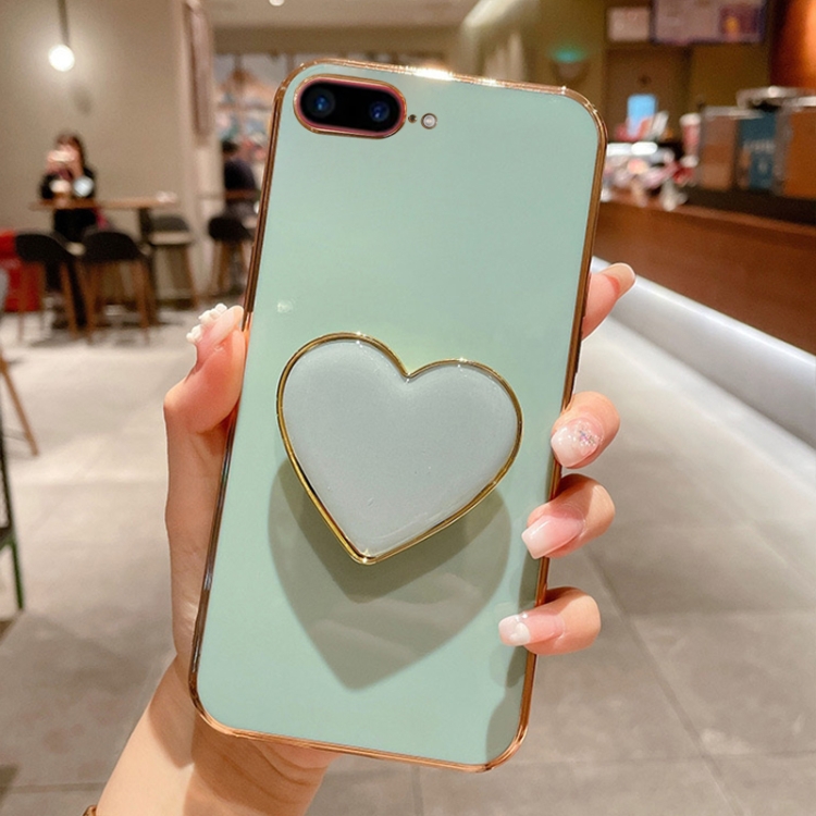 For iPhone 7 Plus / 8 Plus Electroplating Love Heart Holder TPU Phone Case(Green)
For iPhone 7 Plus / 8 Plus Electroplating Love Heart Holder TPU Phone Case(Green)