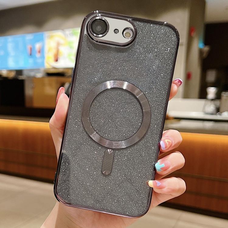 For iPhone 16e Glitter Electroplating MagSafe TPU Phone Case(Black)
For iPhone 16e Glitter Electroplating MagSafe TPU Phone Case(Black)