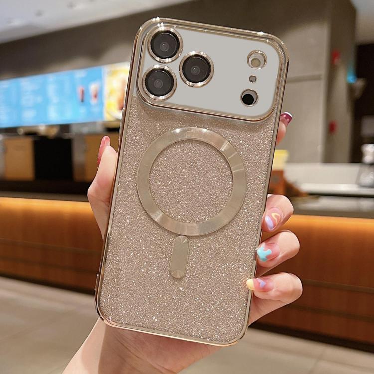 For iPhone 17 Pro Glitter Electroplating MagSafe TPU Phone Case(Gold)
For iPhone 17 Pro Glitter Electroplating MagSafe TPU Phone Case(Gold)