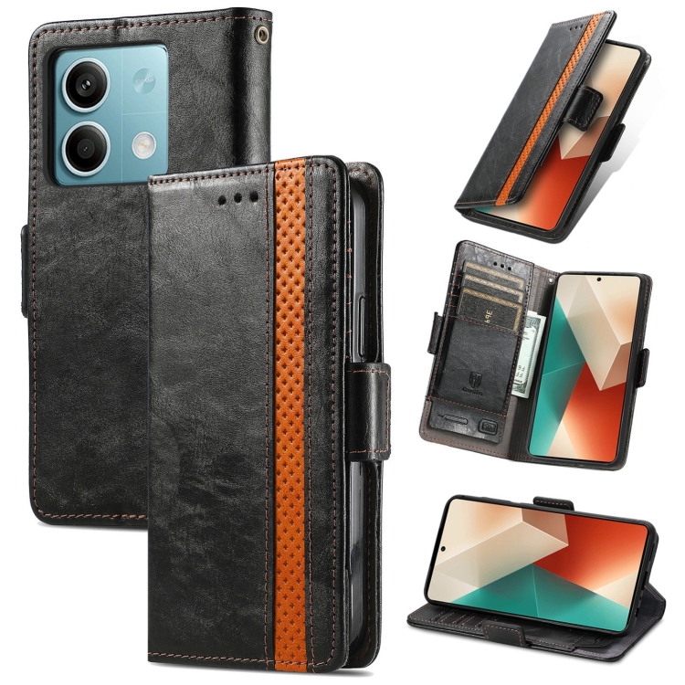 For Xiaomi Redmi Note 13 4G CaseNeo Splicing Dual Magnetic Buckle Leather Phone Case(Black)
For Xiaomi Redmi Note 13 4G CaseNeo Splicing Dual Magnetic Buckle Leather Phone Case(Black)