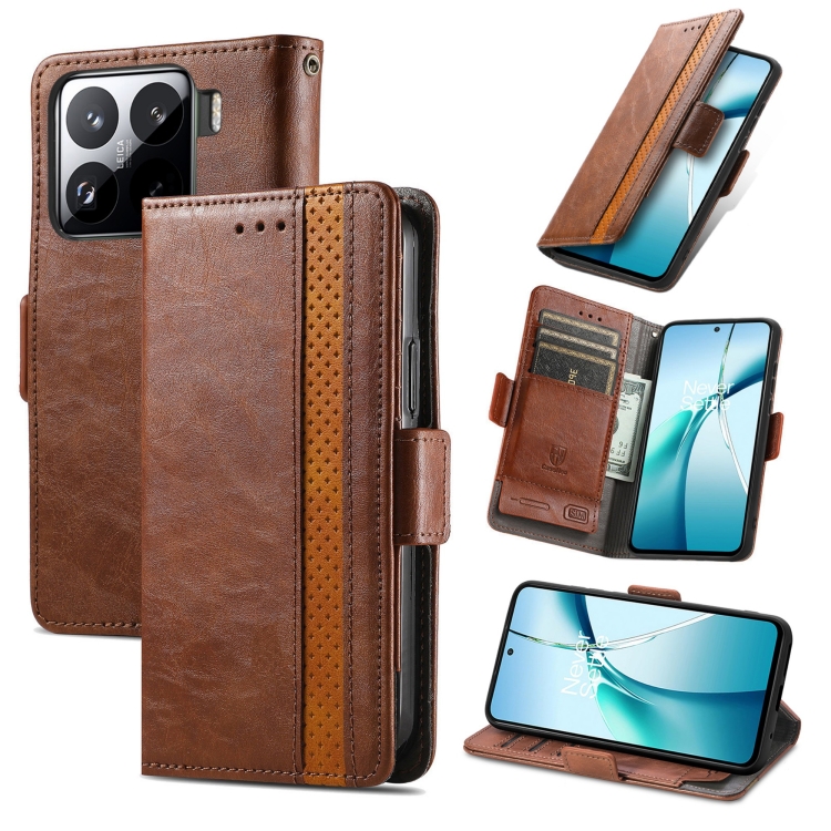 For Xiaomi 15 Pro CaseNeo Splicing Dual Magnetic Buckle Leather Phone Case(Brown)
For Xiaomi 15 Pro CaseNeo Splicing Dual Magnetic Buckle Leather Phone Case(Brown)