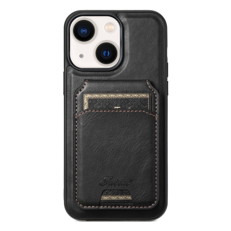 For iPhone 14 Plus Suteni H15 MagSafe Oil Eax Leather Detachable Wallet Back Phone Case(Black)
For iPhone 14 Plus Suteni H15 MagSafe Oil Eax Leather Detachable Wallet Back Phone Case(Black)