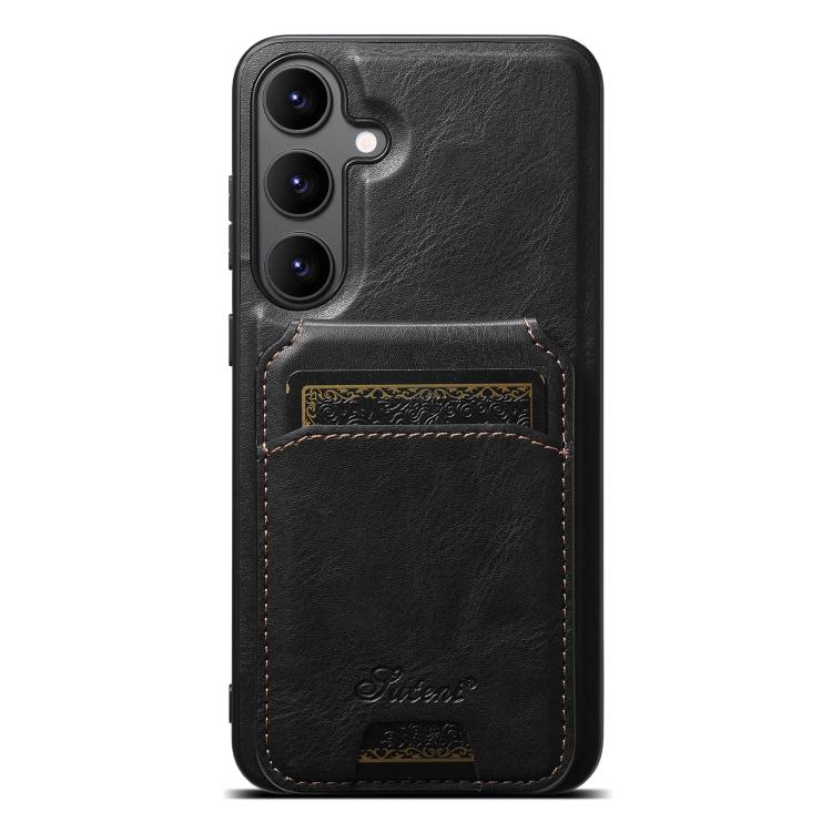For Samsung Galaxy S25+ 5G Suteni H15 Oil Eax Leather Detachable Wallet Back Phone Case(Black)
For Samsung Galaxy S25+ 5G Suteni H15 Oil Eax Leather Detachable Wallet Back Phone Case(Black)