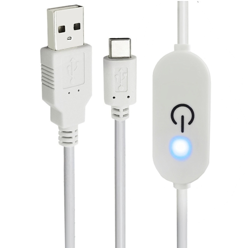 JUNSUNMAY Type-C to USB LED Touch Inline Dimmer Switch Controller for Single Color, Length 1m(White)
JUNSUNMAY Type-C to USB LED Touch Inline Dimmer Switch Controller for Single Color, Length 1m(White)