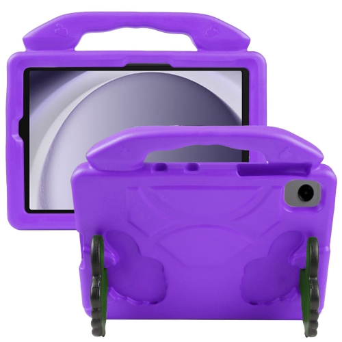 

For Samsung Galaxy Tab A9+ 10.95 2023 Thumb Bracket EVA Shockproof Tablet Case(Purple)