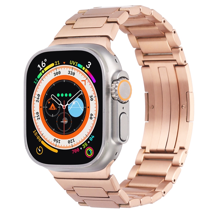 For Apple Watch Series 3 42mm Stainless Steel H-Shaped Fold Buckle Watch Band(Rose Gold)
For Apple Watch Series 3 42mm Stainless Steel H-Shaped Fold Buckle Watch Band(Rose Gold)