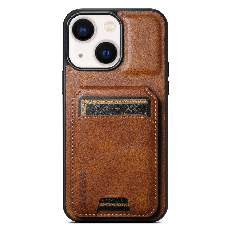 For iPhone 14 Plus Suteni H02 Leather Wallet Stand Back Phone Case(Brown)
For iPhone 14 Plus Suteni H02 Leather Wallet Stand Back Phone Case(Brown)