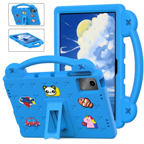 

For Lenovo Tab M11 / Xiaoxin Pad 2024 Handle Kickstand Children EVA Shockproof Tablet Case(Sky Blue)