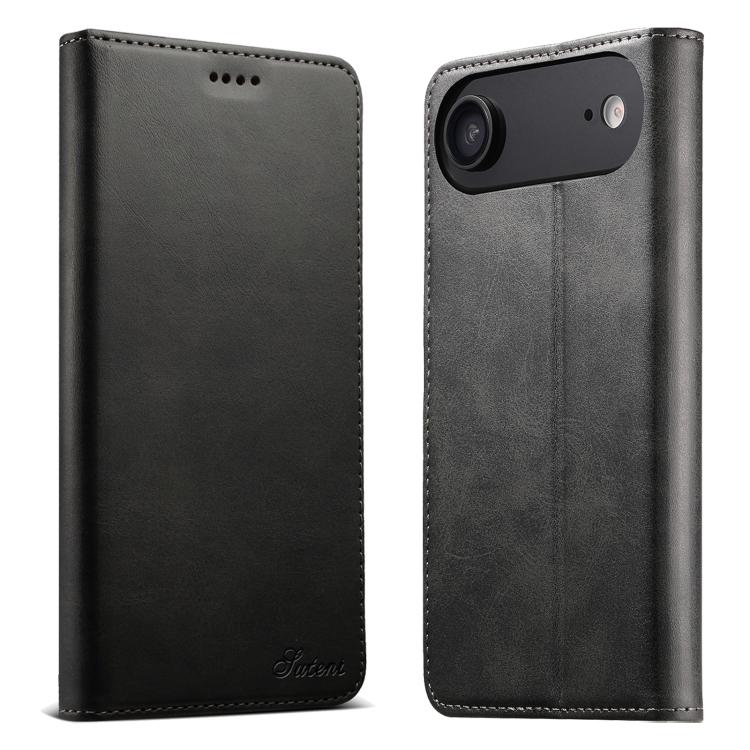 For iPhone Air Suteni Calf Texture Horizontal Flip Leather Phone Case(Black)
For iPhone Air Suteni Calf Texture Horizontal Flip Leather Phone Case(Black)