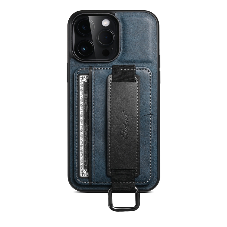 For iPhone 15 Pro Suteni H13 Card Wallet Wrist Strap Holder PU Phone Case(Blue)
For iPhone 15 Pro Suteni H13 Card Wallet Wrist Strap Holder PU Phone Case(Blue)