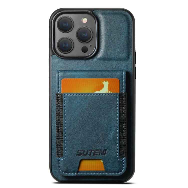 For iPhone 15 Pro Max Suteni H03 Oil Wax Leather Wallet Stand Back Phone Case(Blue)
For iPhone 15 Pro Max Suteni H03 Oil Wax Leather Wallet Stand Back Phone Case(Blue)