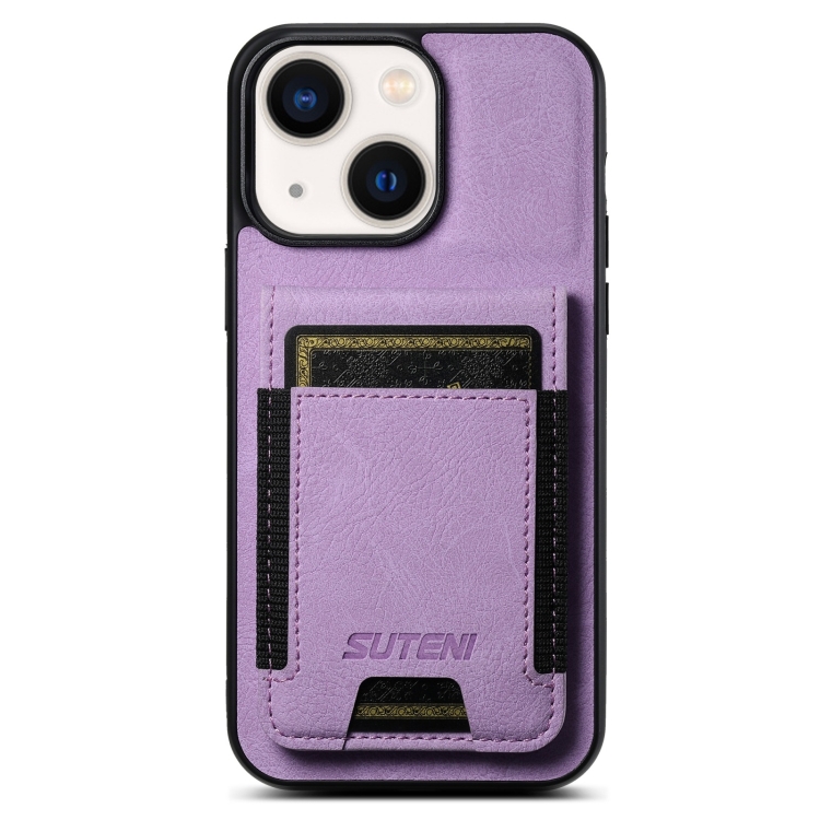 For iPhone 14 Suteni H03 Litchi Leather Card Bag Stand Back Phone Case(Purple)
For iPhone 14 Suteni H03 Litchi Leather Card Bag Stand Back Phone Case(Purple)
