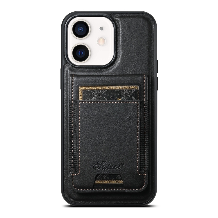 For iPhone 12 Suteni H17 Oil Eax Leather MagSafe Detachable Wallet Phone Case(Black)
For iPhone 12 Suteni H17 Oil Eax Leather MagSafe Detachable Wallet Phone Case(Black)