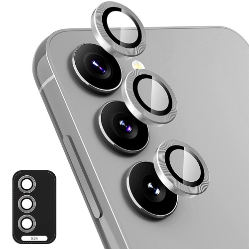 

For Samsung Galaxy S24 5G ENKAY Hat-Prince 9H Rear Camera Lens Aluminium Alloy Tempered Glass Film(Grey)