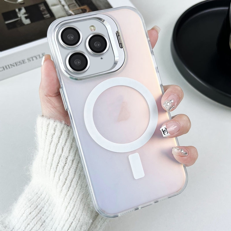 For iPhone 11 Pro Max MagSafe Lens Holder PC Hybrid TPU Phone Case(White)
For iPhone 11 Pro Max MagSafe Lens Holder PC Hybrid TPU Phone Case(White)