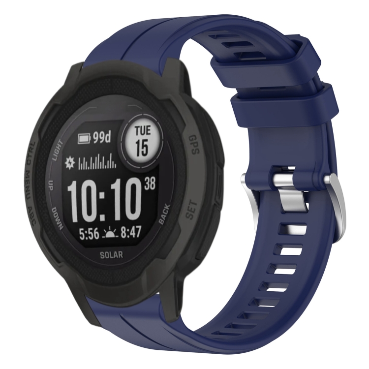 For Garmin Instinct 2 Solar Solid Color Sports Silicone Watch Band(Midnight Blue)
For Garmin Instinct 2 Solar Solid Color Sports Silicone Watch Band(Midnight Blue)