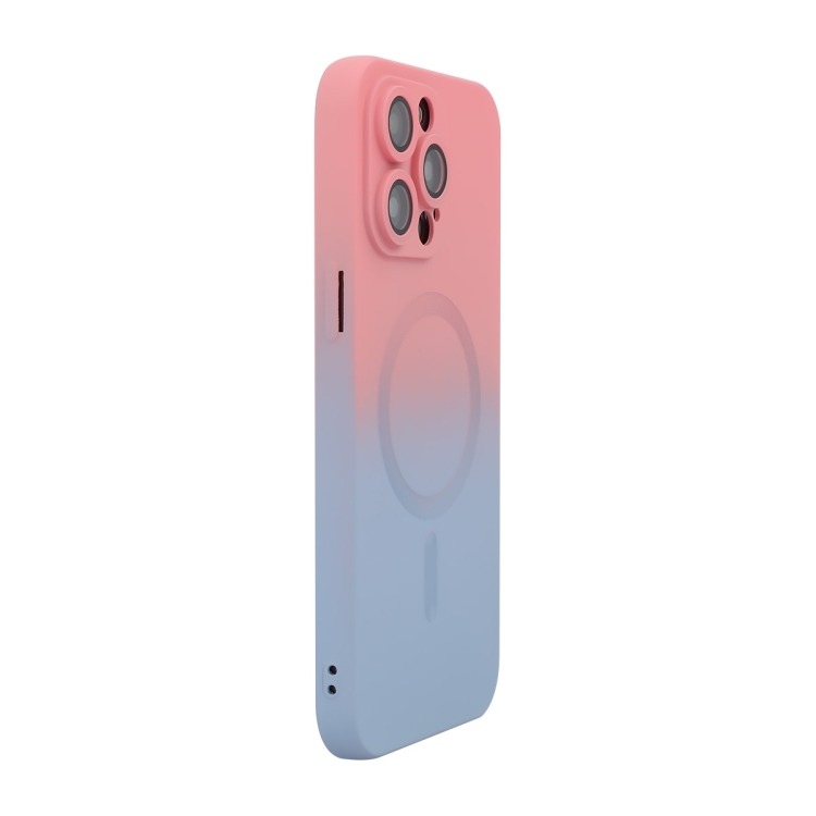For iPhone 15 Pro ENKAY Hat-Prince MagSafe Rainbow Gradient Silicone Phone Case with Lens Film(Pink Blue)
For iPhone 15 Pro ENKAY Hat-Prince MagSafe Rainbow Gradient Silicone Phone Case with Lens Film(Pink Blue)