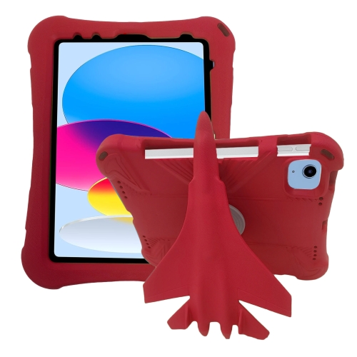 

For iPad 10th Gen 10.9 2022 360 Rotation Aircraft Holder EVA Shockproof Tablet Case(Red)