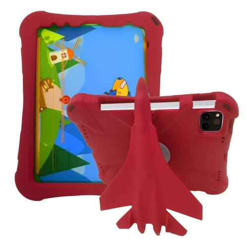 

For iPad Pro 11 2024 360 Rotation Aircraft Holder EVA Shockproof Tablet Case(Red)
