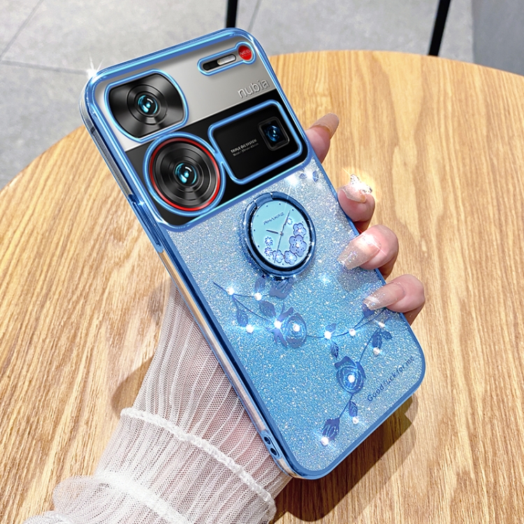 For ZTE Nubian Z60 Ultra Gradient Glitter Immortal Flower Ring All-inclusive Phone Case(Blue)
For ZTE Nubian Z60 Ultra Gradient Glitter Immortal Flower Ring All-inclusive Phone Case(Blue)