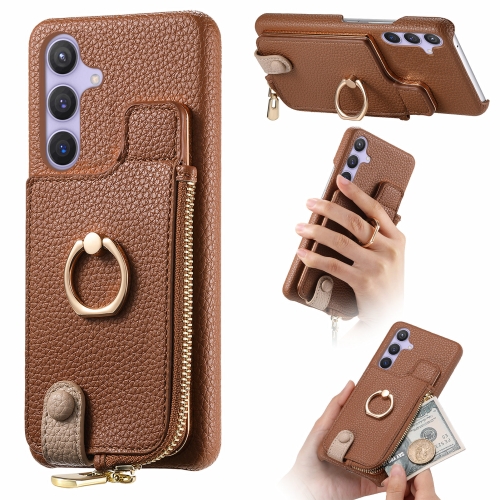 For Samsung Galaxy S24+ 5G Litchi Leather Oil Edge Ring Zipper Wallet Back Phone Case(Brown)
For Samsung Galaxy S24+ 5G Litchi Leather Oil Edge Ring Zipper Wallet Back Phone Case(Brown)