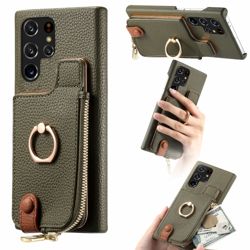 For Samsung Galaxy S22 Ultra 5G Litchi Leather Oil Edge Ring Zipper Wallet Back Phone Case(Green)
For Samsung Galaxy S22 Ultra 5G Litchi Leather Oil Edge Ring Zipper Wallet Back Phone Case(Green)