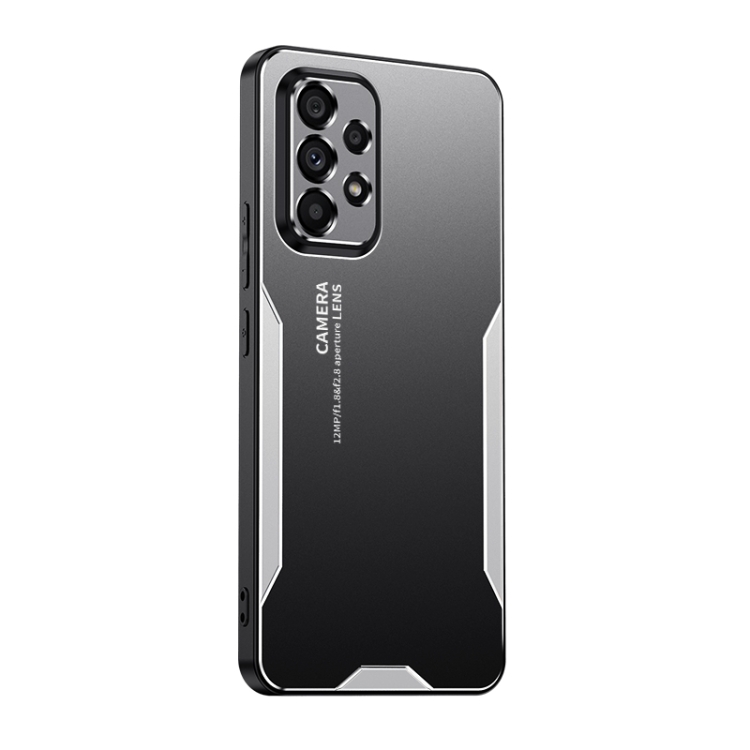 For Samsung Galaxy A52 5G Blade Series TPU Hybrid Metal Phone Case(Silver)
For Samsung Galaxy A52 5G Blade Series TPU Hybrid Metal Phone Case(Silver)