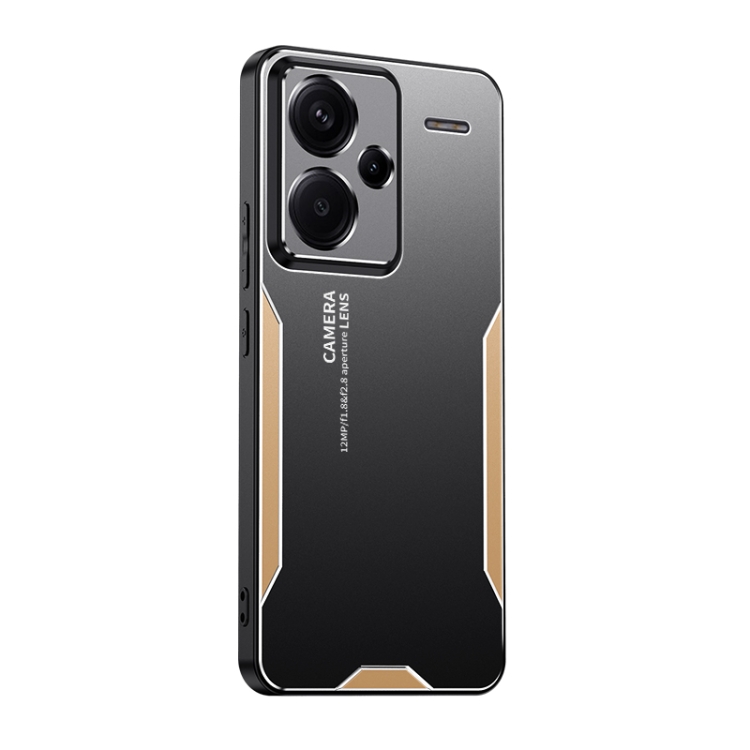For Xiaomi Redmi Note 13 Pro+ Blade Series TPU Hybrid Metal Phone Case(Gold)
For Xiaomi Redmi Note 13 Pro+ Blade Series TPU Hybrid Metal Phone Case(Gold)