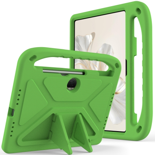 

For Honor Pad 9 12.1 Handle EVA Shockproof Tablet Case with Holder(Green)