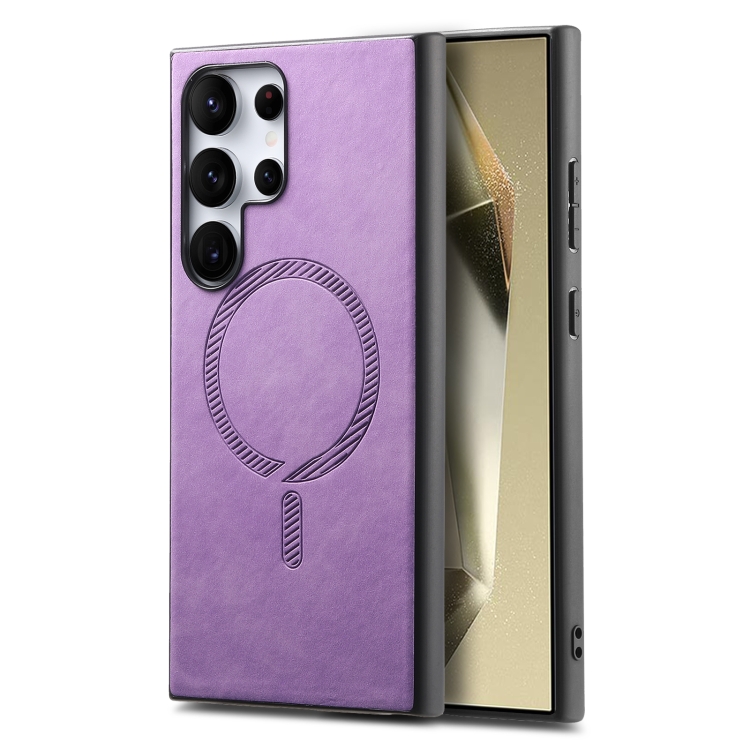 For Samsung Galaxy S25 Ultra 5G Solid Color Retro Magsafe PU Back Cover Phone Case(Purple)
For Samsung Galaxy S25 Ultra 5G Solid Color Retro Magsafe PU Back Cover Phone Case(Purple)