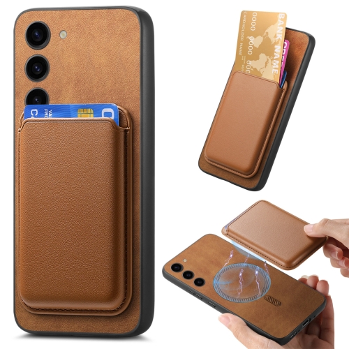 For Samsung Galaxy S23+ 5G Retro Magsafe Card Bag PU Back Cover Phone Case(Brown)
For Samsung Galaxy S23+ 5G Retro Magsafe Card Bag PU Back Cover Phone Case(Brown)