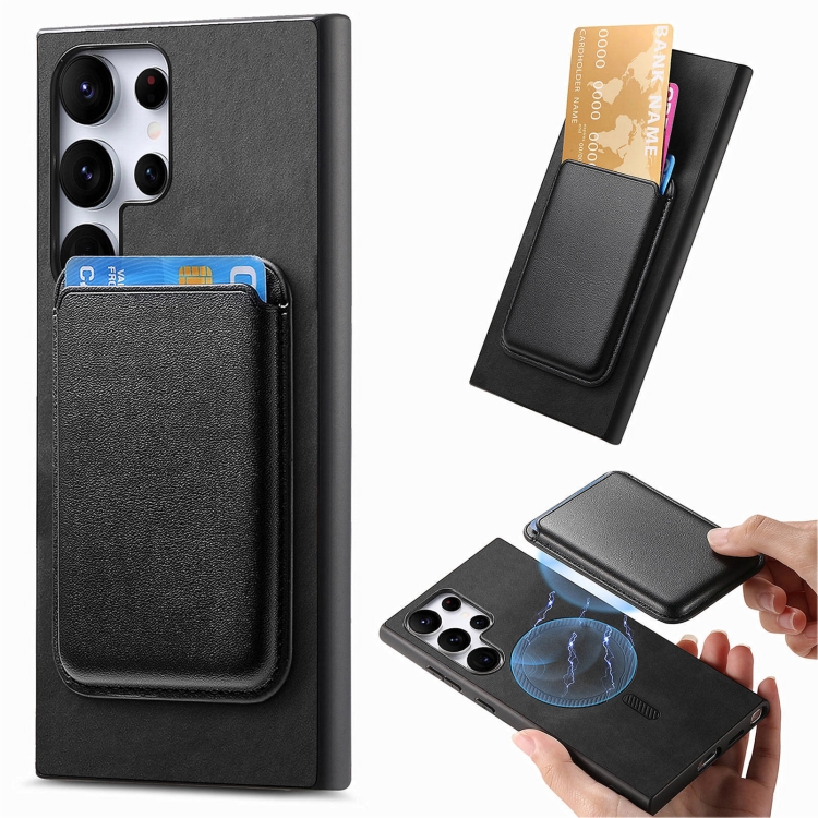 For Samsung Galaxy S25 Ultra 5G Retro Magsafe Card Bag PU Back Cover Phone Case(Black)
For Samsung Galaxy S25 Ultra 5G Retro Magsafe Card Bag PU Back Cover Phone Case(Black)