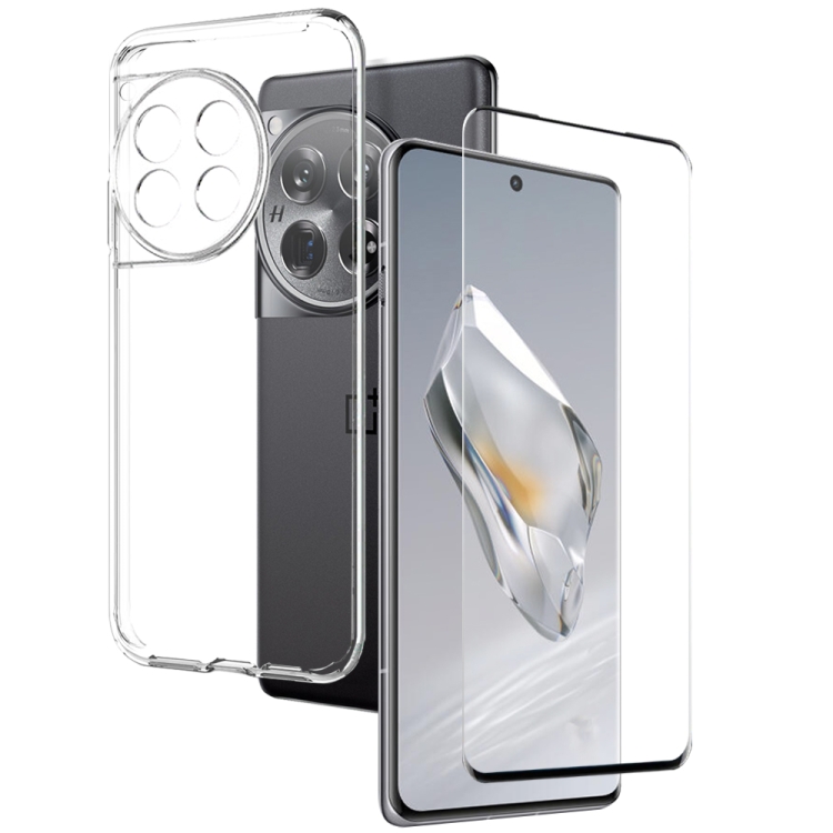 For OnePlus 12 5G NORTHJO Transparent TPU Phone Case with Tempered Glass Film(Transparent)
For OnePlus 12 5G NORTHJO Transparent TPU Phone Case with Tempered Glass Film(Transparent)
