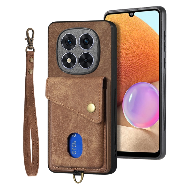 For Xiaomi Redmi Note 14 Pro+ 5G Retro Card Wallet Fold Leather Phone Case with Strap(Brown)
For Xiaomi Redmi Note 14 Pro+ 5G Retro Card Wallet Fold Leather Phone Case with Strap(Brown)